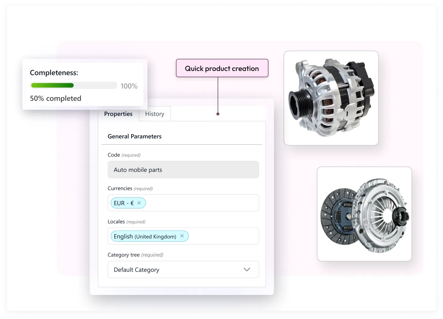 Gestion du catalogue de produits automobiles